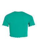 Vila À MANCHES COURTES TOP RACCOURCI, Pepper Green, highres - 14082856_PepperGreen_002.jpg