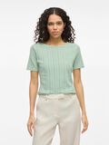 VILA ROUND NECK SHORT SLEEVED TOP, Silt Green, highres - 14101755_SiltGreen_003.jpg