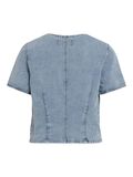 VILA DENIM TOP À MANCHES COURTES, Light Blue Denim, highres - 14105765_LightBlueDenim_002.jpg