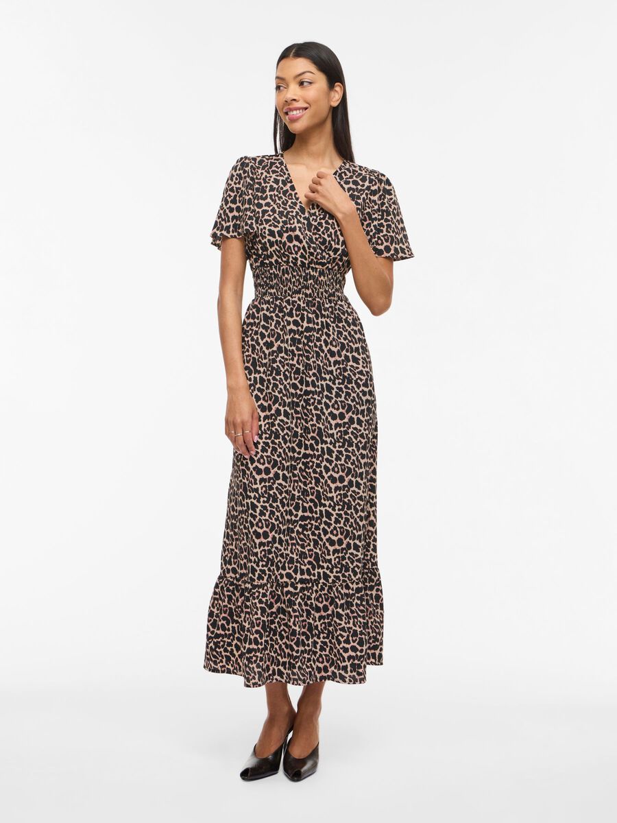 Carousel image - VIMATHILDE SHORT SLEEVED MAXI DRESS, Soft Pink | 4