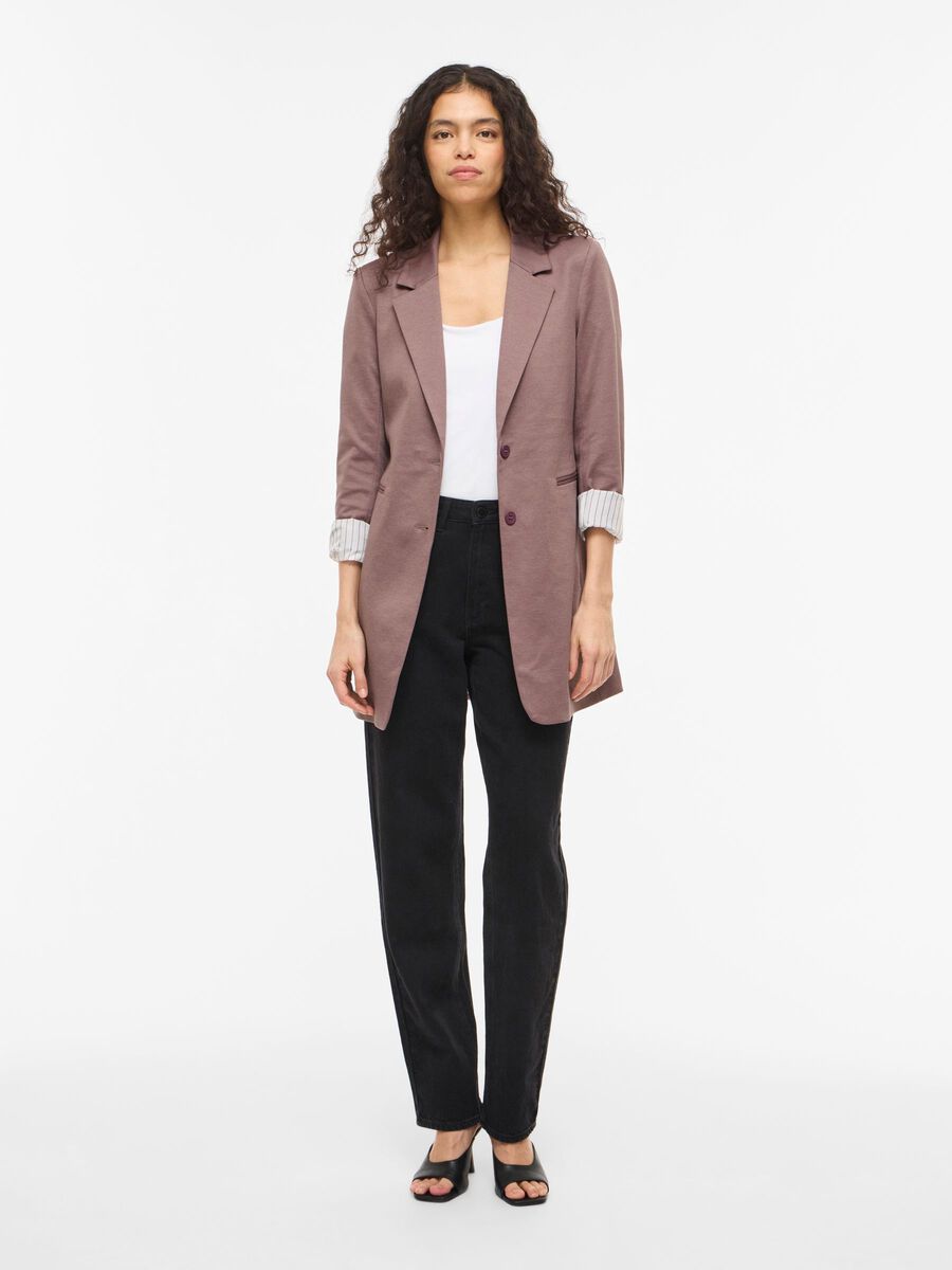 Product carousel image - VISAGA LONG JERSEY BLAZER, Twilight Mauve | 1
