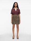 VILA HIGH-WAIST LEREN MINIROK, Petrified Oak, highres - 14107820_PetrifiedOak_005.jpg