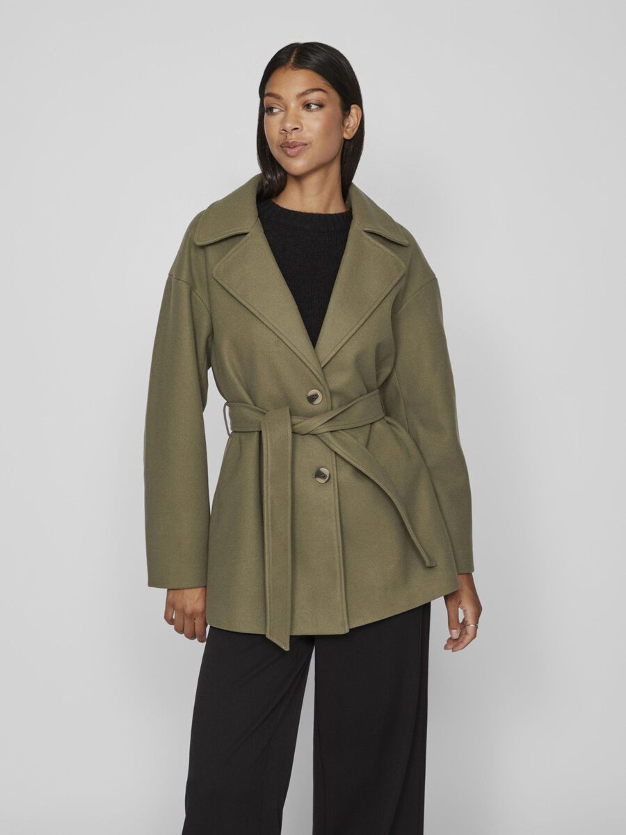 Vila BELTED JACKET, Four Leaf Clover, highres - 14094352_FourLeafClover_003.jpg