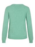 VILA VIRIL ROUND NECK KNITTED PULLOVER, Winter Green, highres - 14054177_WinterGreen_714851_002.jpg