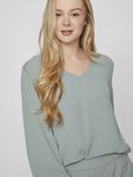 VILA LONG SLEEVED V-NECK TOP, Chinois Green, highres - 14099203_ChinoisGreen_007.jpg