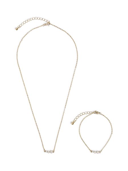 Vila GOLD COLOUR SET NECKLACE, Gold Colour, highres - 14079759_GoldColour_001.jpg