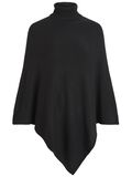 Vila ROLLKRAGEN STRICK PONCHO, Black, highres - 14049523_Black_001.jpg