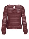 VILA ROUND NECK LONG SLEEVED TOP, Cabernet, highres - 14095731_Cabernet_002.jpg