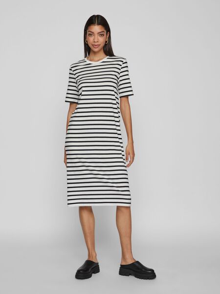 Vila STRIPED MIDI DRESS, Optical Snow, highres - 14085651_OpticalSnow_1032057_003.jpg
