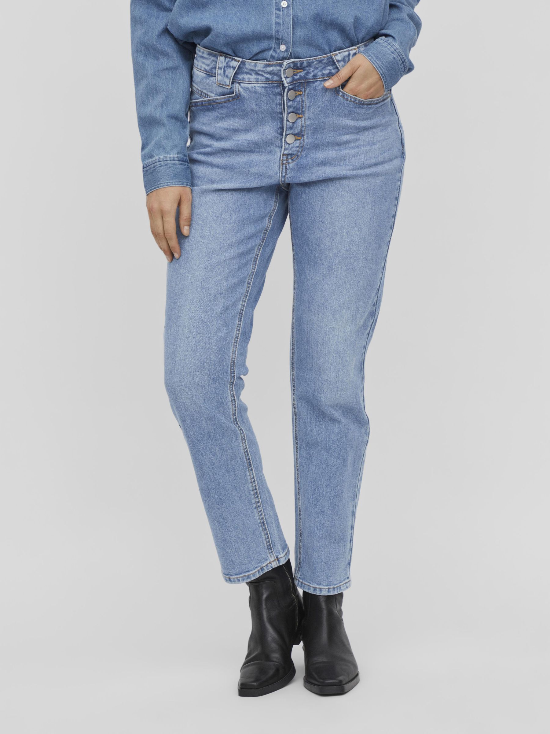 High waist sales regular fit jeans