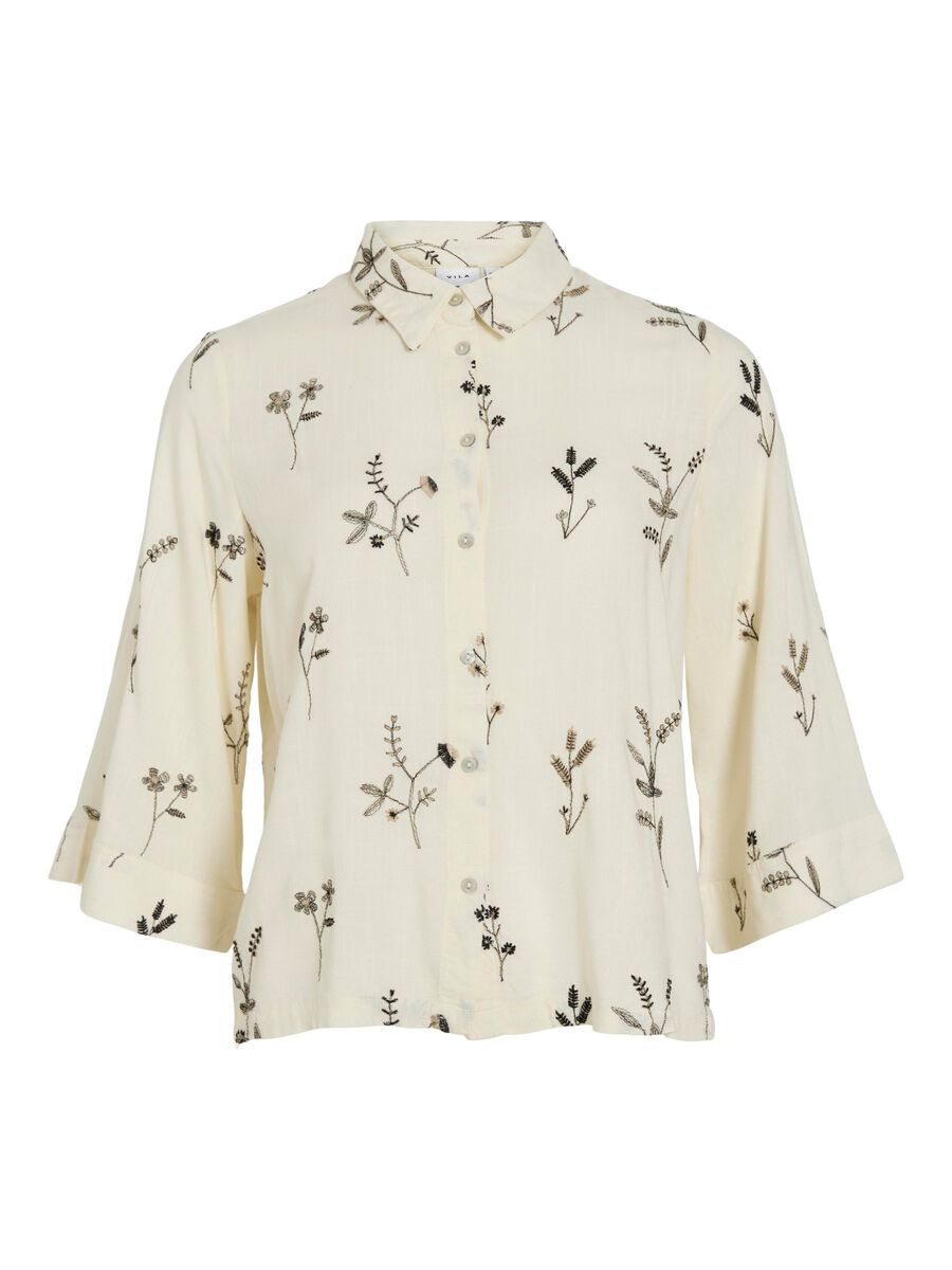 VILA VIWILLIS 3/4 SLEEVED SHIRT, Birch, highres - 14107481_Birch_001.jpg