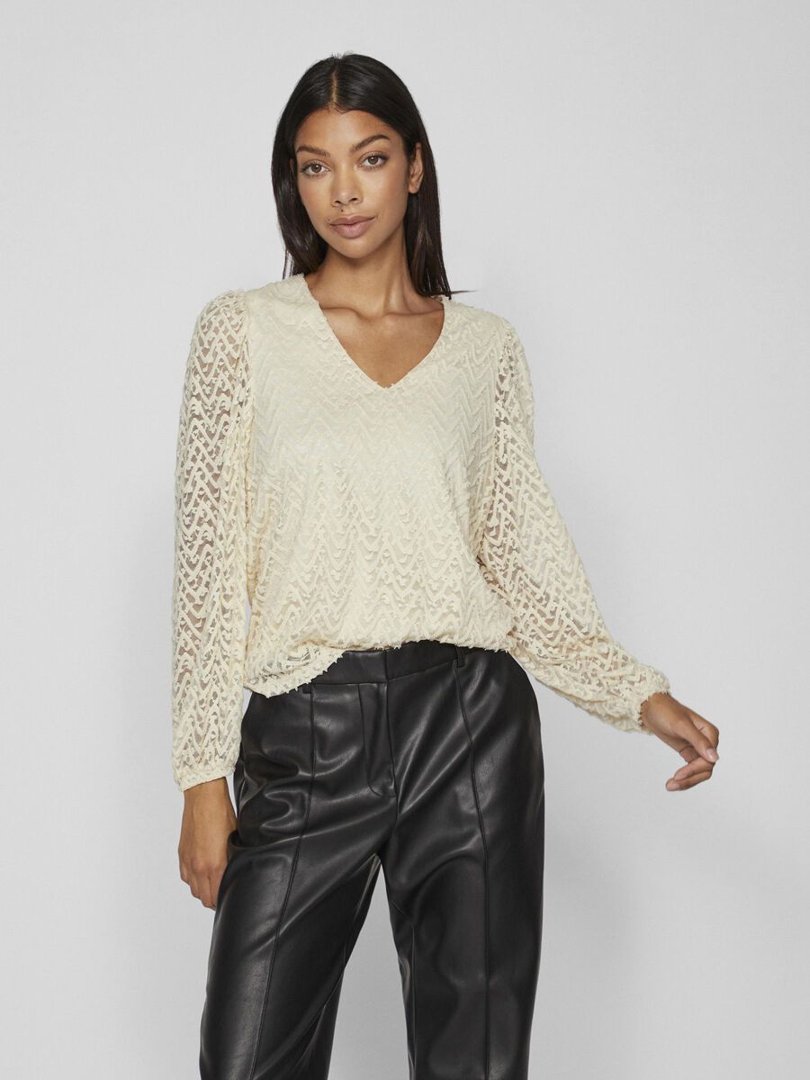 Vila DETAILED LONG SLEEVED TOP, Birch, highres - 14090013_Birch_003.jpg