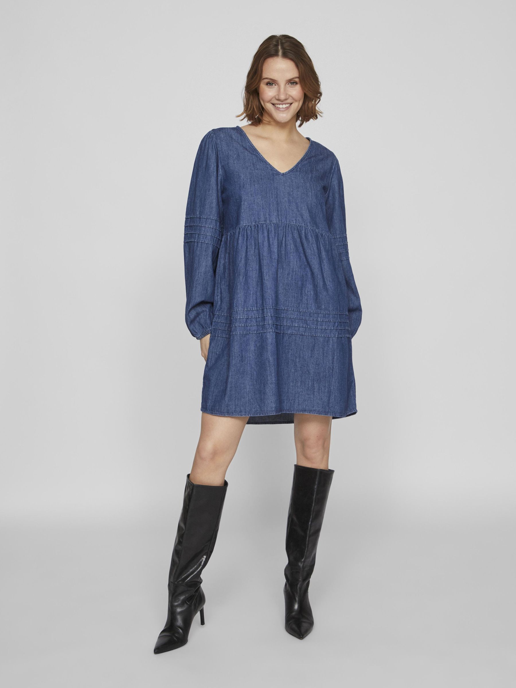 Vila deals denim dress