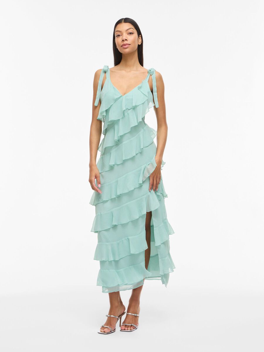 Carousel image - VILUNA STRAP MAXI DRESS, Blue Surf | 4