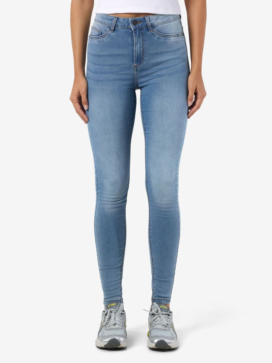 Product carousel image - NMCALLIE SKINNY FIT JEANS, Light Blue Denim | 1