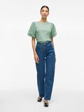 VILA ROUND NECK SHORT SLEEVED TOP, Silt Green, highres - 14107505_SiltGreen_005.jpg