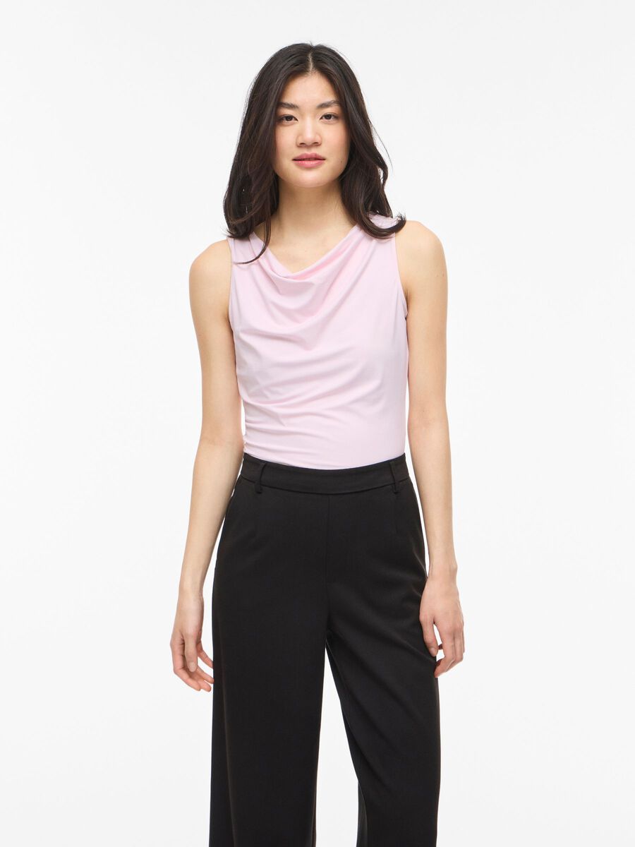 Carousel image - VIKENZA WATERFALL SLEEVELESS TOP, Cherry Blossom | 1