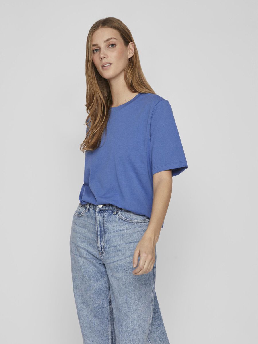 Vila BOXY FIT T-SHIRT, Federal Blue, highres - 14079551_FederalBlue_003.jpg