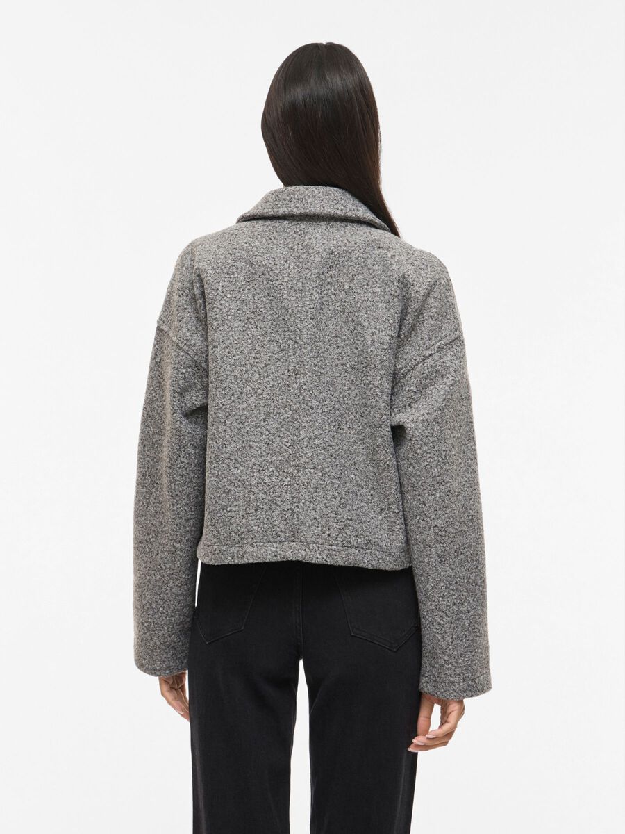 Product carousel image - VIJADAS ZIPPER JACKET, Medium Grey Melange | 2