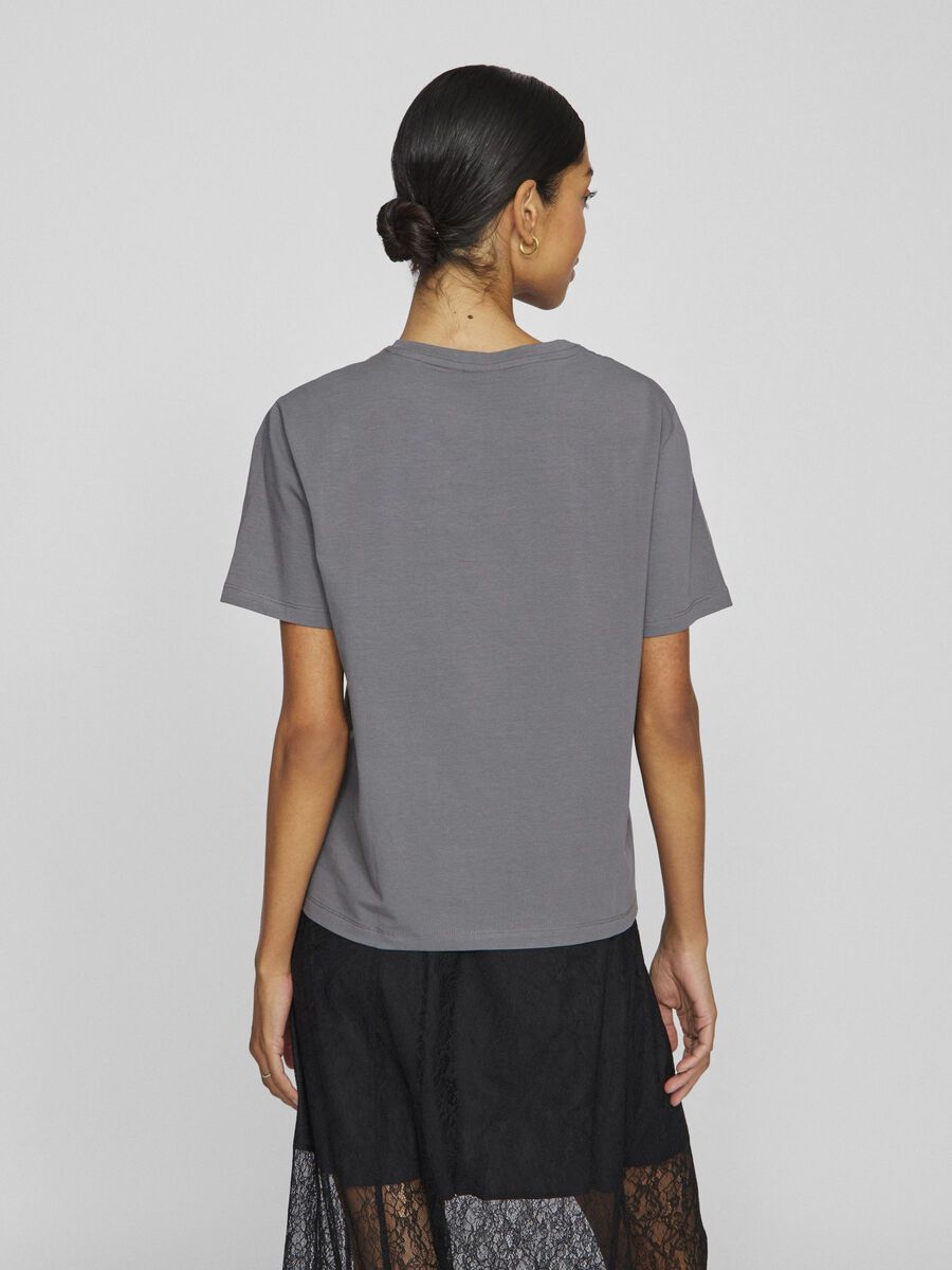 VILA VINORA ROUND NECK T-SHIRT, Poppy Seed, highres - 14103448_PoppySeed_004.jpg