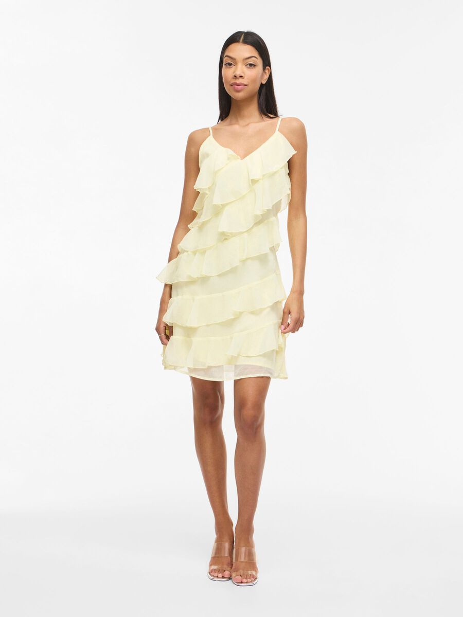 Product carousel image - VILUNA - SANGLE ROBE COURTE, Pastel Yellow | 1