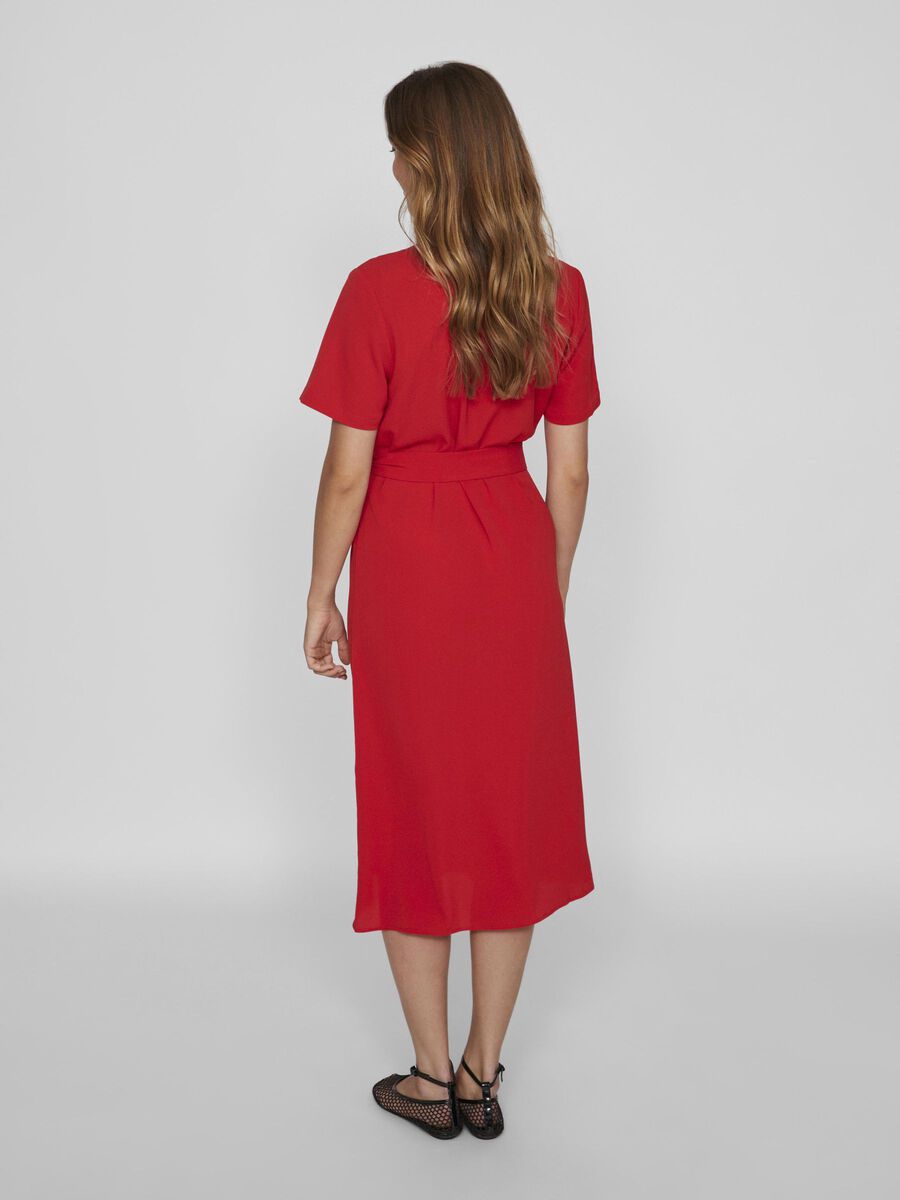 VILA SHORT SLEEVED SHIRT DRESS, Mars Red, highres - 14103263_MarsRed_004.jpg