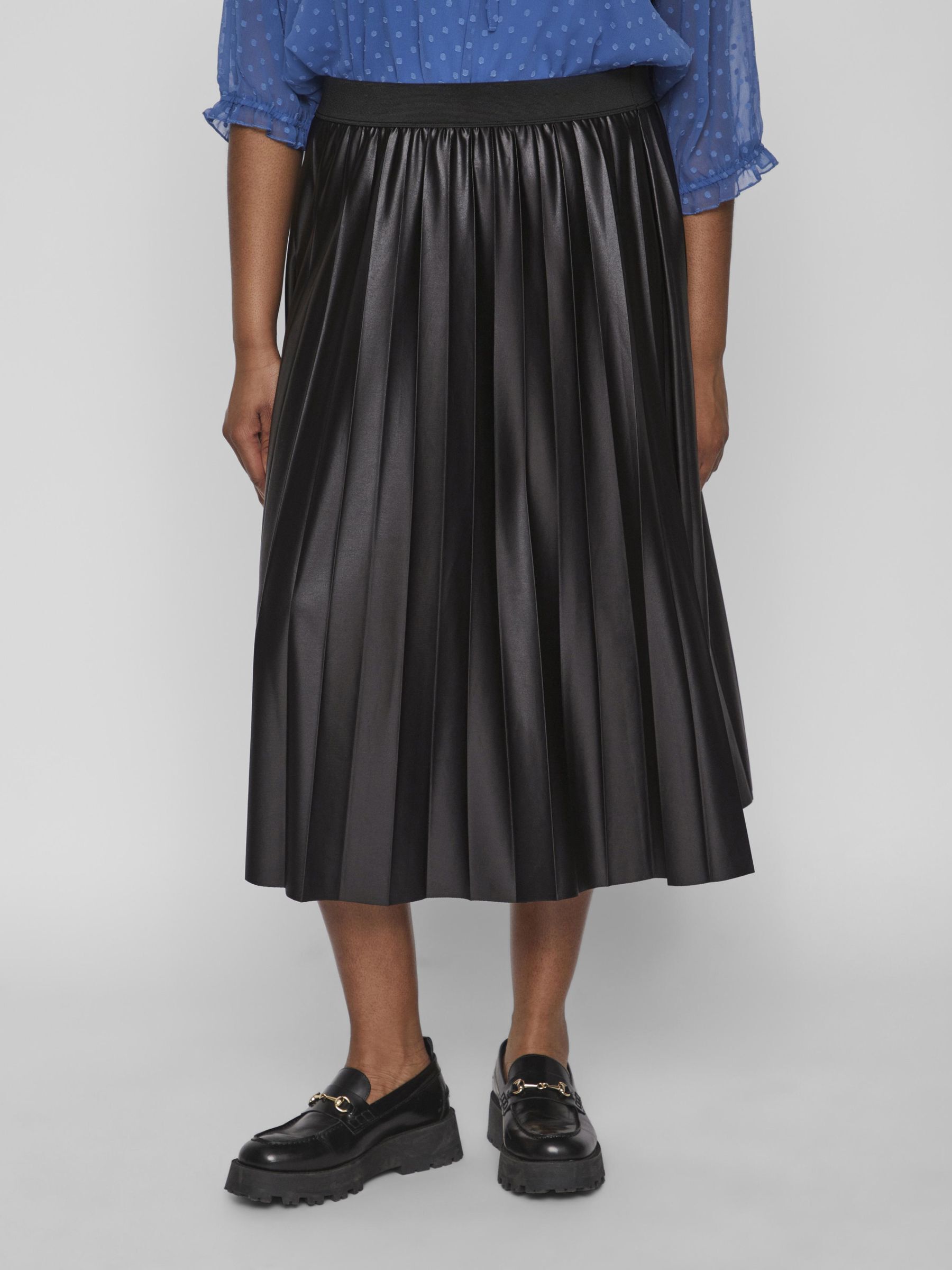 Pleated midi skirt sales curve