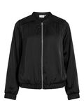 VILA ZIPPER BOMBER JACKET, Black, highres - 14102074_Black_001.jpg