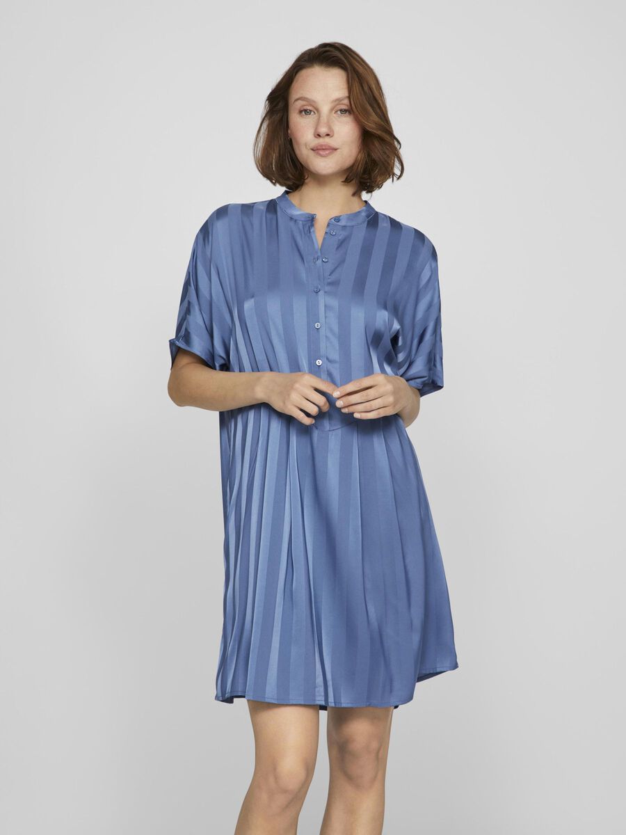 Vila SHORT SLEEVED  SHORT DRESS, Coronet Blue, highres - 14103585_CoronetBlue_003.jpg