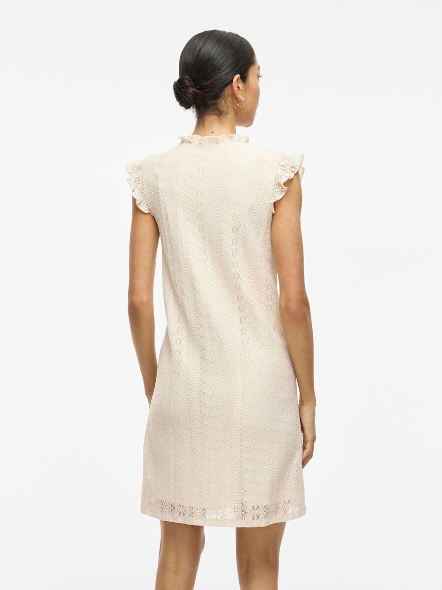 VILA VICHIKKA SLEEVELESS SHORT DRESS, Birch, highres - 14109338_Birch_004.jpg