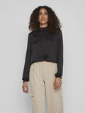 Vila GESMOKTES LANGARMBLUSE, Black, highres - 14083477_Black_003.jpg