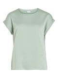 VILA VIELLETTE SHORT SLEEVED TOP, Silt Green, highres - 14059563_SiltGreen_001.jpg