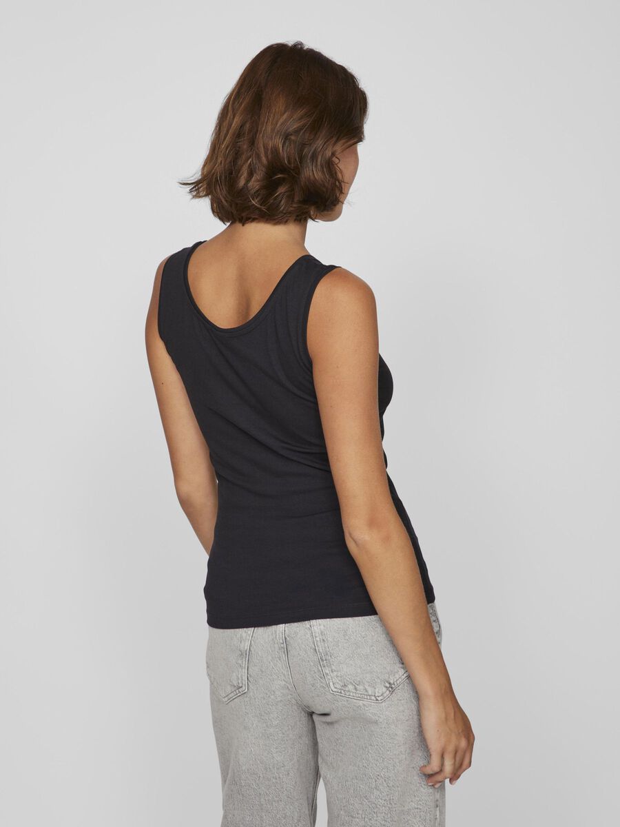 VILA VINORA KATOEN TANKTOP, Black Beauty, highres - 14104152_BlackBeauty_004.jpg