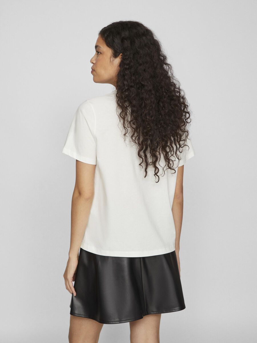 VILA IMPRIMÉ EN COTON T-SHIRT, Snow White, highres - 14103221_SnowWhite_1156610_004.jpg