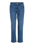 Vila MID-RISE JEANS STRAIGHT FIT, Medium Blue Denim, highres - 14080228_MediumBlueDenim_001.jpg