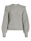 Vila DETTAGLIATA PULLOVER A MAGLIA, Light Grey Melange, highres - 14090231_LightGreyMelange_001.jpg