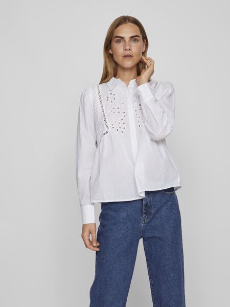 Vila DETAILED SHIRT, Bright White, highres - 14088843_BrightWhite_003.jpg