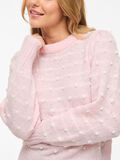 Product image thumbnail - VIDOTTIE ROUND NECK KNITTED PULLOVER, Cherry Blossom | 3