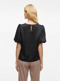 VILA VIELLETTE ROUND NECK SHORT SLEEVED TOP, Black, highres - 14107986_Black_004.jpg