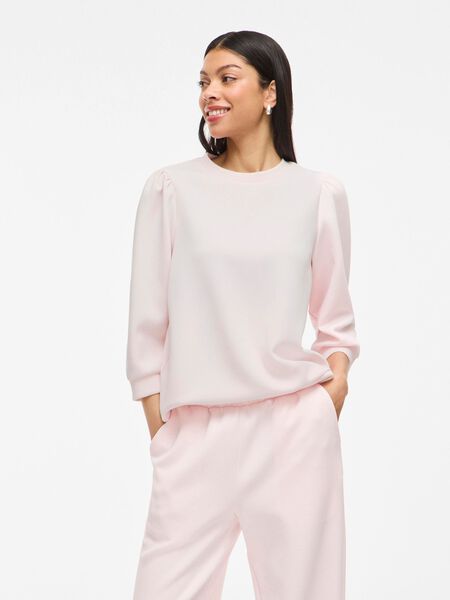 VILA VIREFLECT - MANCHES 3/4 SWEAT-SHIRT, Pink Marshmallow, highres - 14112387_PinkMarshmallow_003.jpg