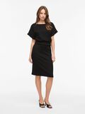 Product image thumbnail - VIRAFFI SHORT SLEEVED MIDI DRESS, Black | 4