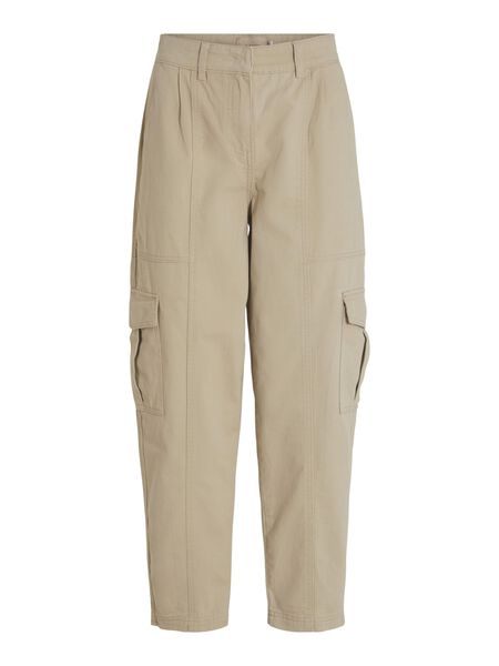 Vila CARGO-STYLE MID-RISE JEANS, Feather Gray, highres - 14089017_FeatherGray_001.jpg