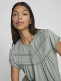 VILA DETAILED SHORT SLEEVED TOP, Green Milieu, highres - 14099307_GreenMilieu_006.jpg