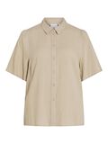 VILA SHORT SLEEVED SHIRT, Feather Gray, highres - 14102507_FeatherGray_001.jpg