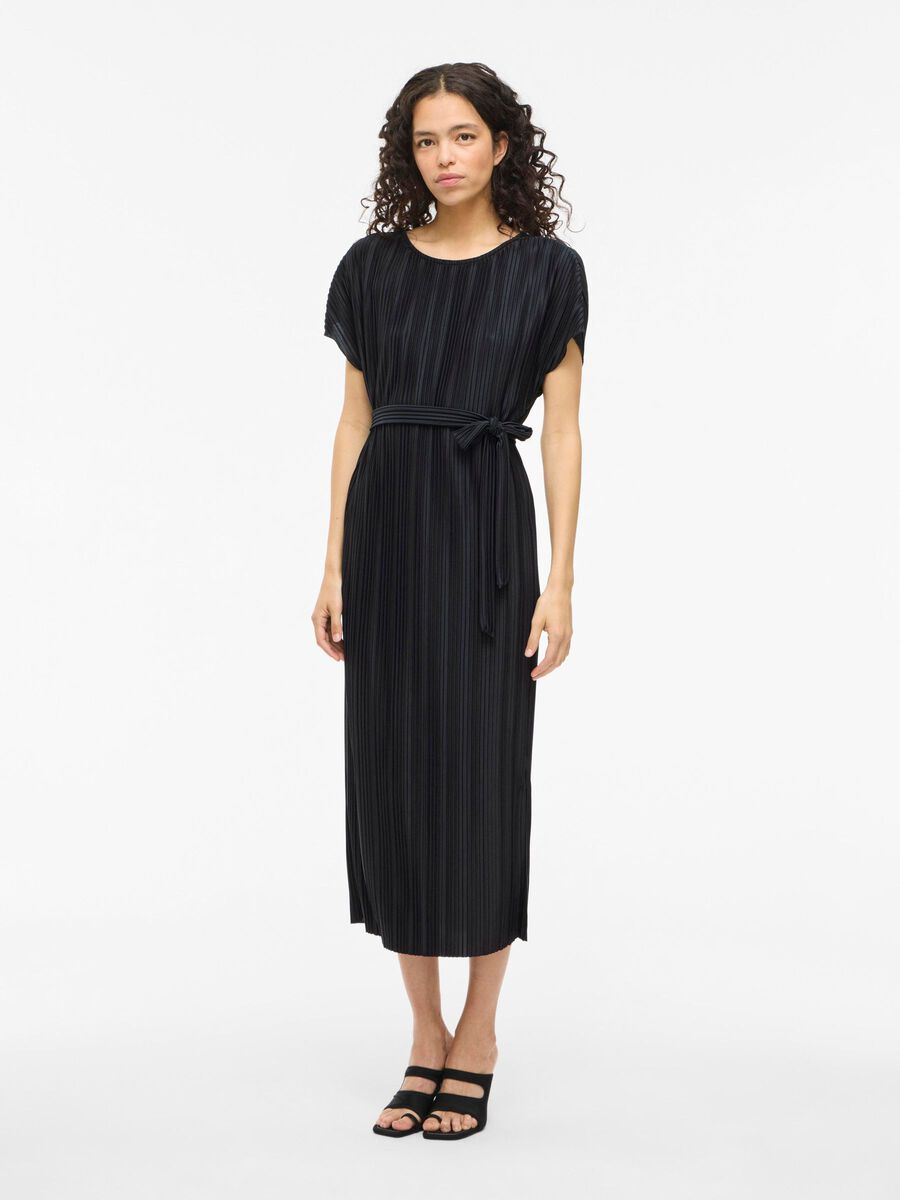 VILA VITAHLIA KURZÄRMELIGES MIDIKLEID, Black Beauty, highres - 14108027_BlackBeauty_003.jpg