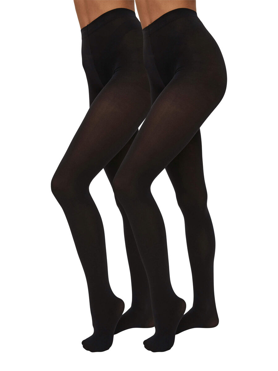 VILA 2-PACK 60 DENIER TIGHTS, Black, highres - 14086257_Black_001.jpg