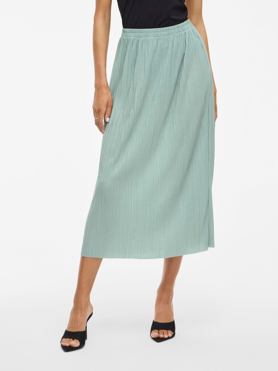 VILA VIPLISA HIGH WAIST MIDIROCK, Blue Surf, highres - 14111136_BlueSurf_003.jpg
