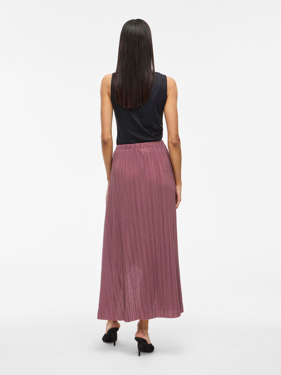 VILA VIPLIS HIGH WAIST MAXI SKIRT, Rose Brown, highres - 14109715_RoseBrown_004.jpg