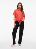 VILA FRONT KNOT SHORT SLEEVED SHIRT, Dubarry, highres - 14096244_Dubarry_005.jpg