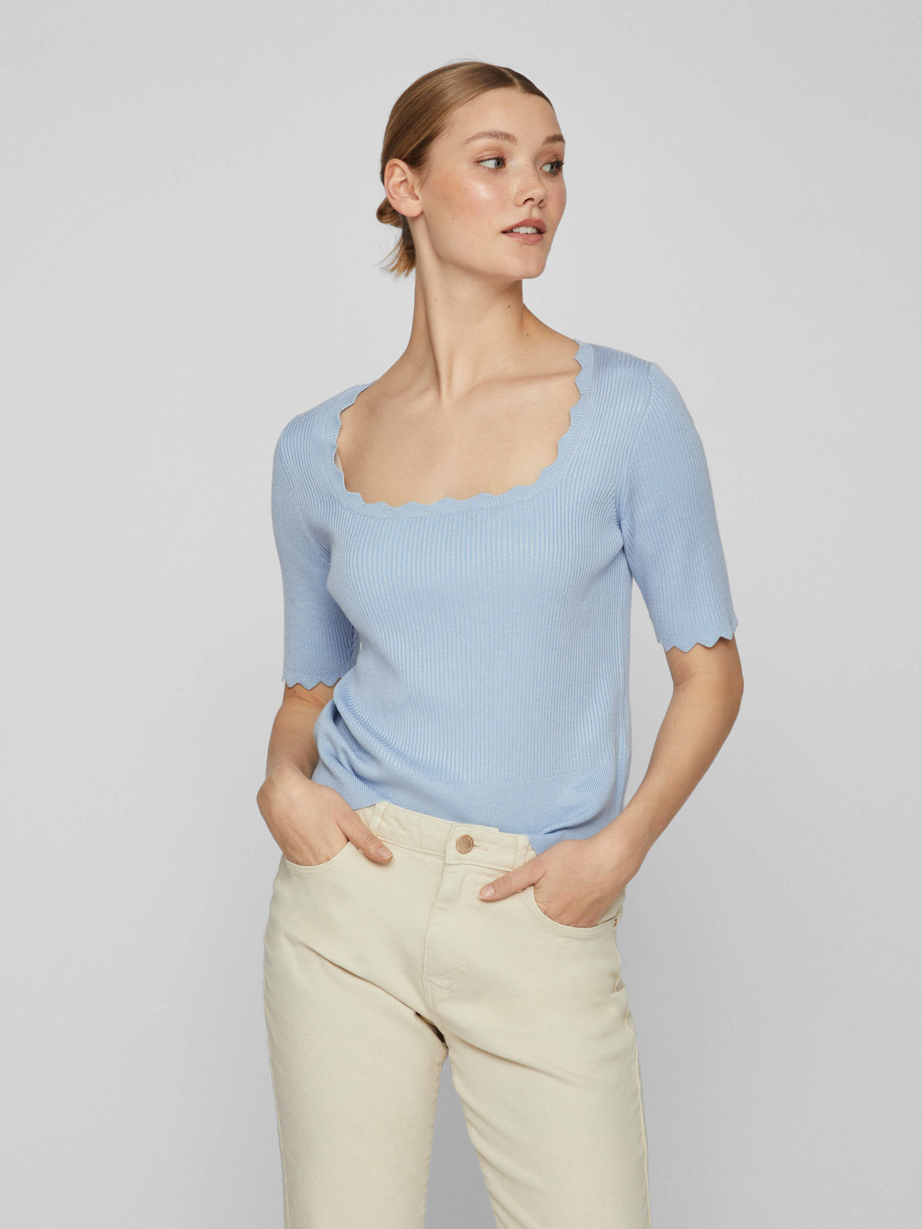 Vila shirt outlet korte mouw